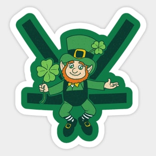 Leprechaun Baby Harness -  Funny Sarcastic Saint Patricks Day Sticker